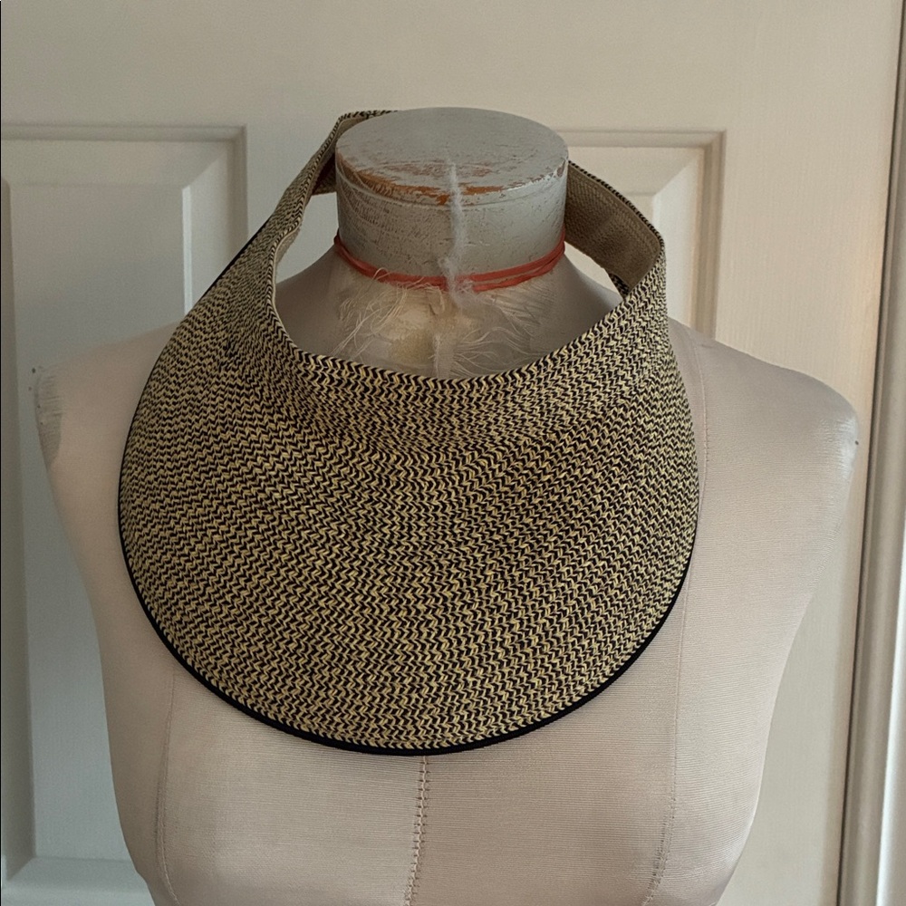 San Diego Hat Company Woven Straw Visor Hat NWOT